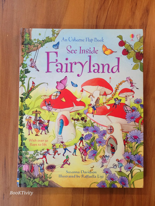 Usborne See Inside Fairy Land more than 50 flaps to be open boardbook