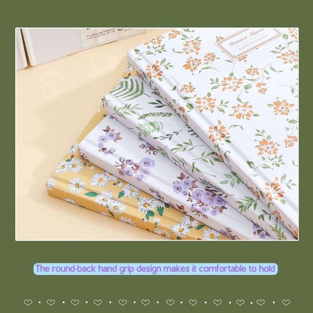 Floral notebook very high quality Ruled pages. 1pc.