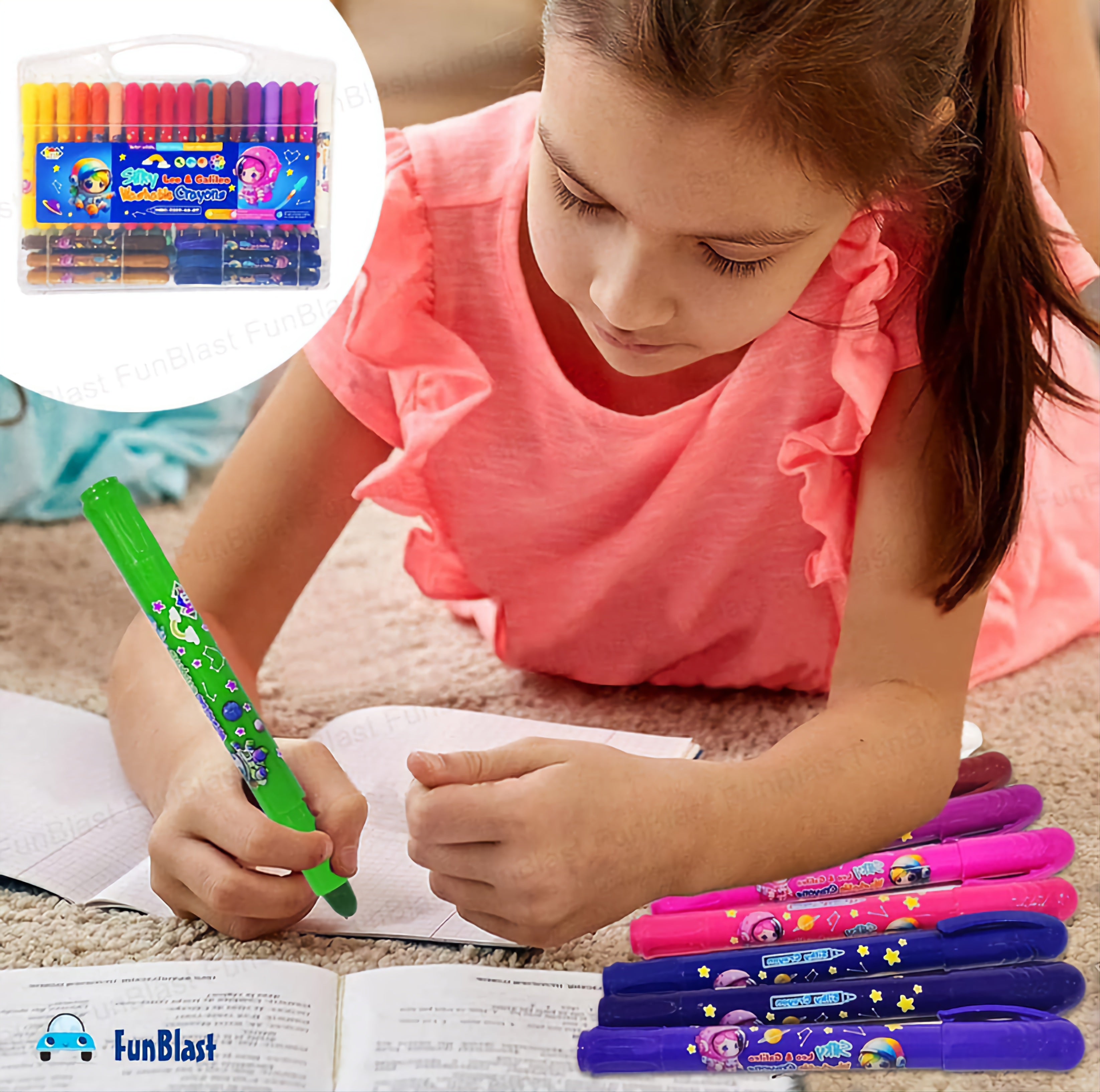 Silky twisted Crayon 24 shade box