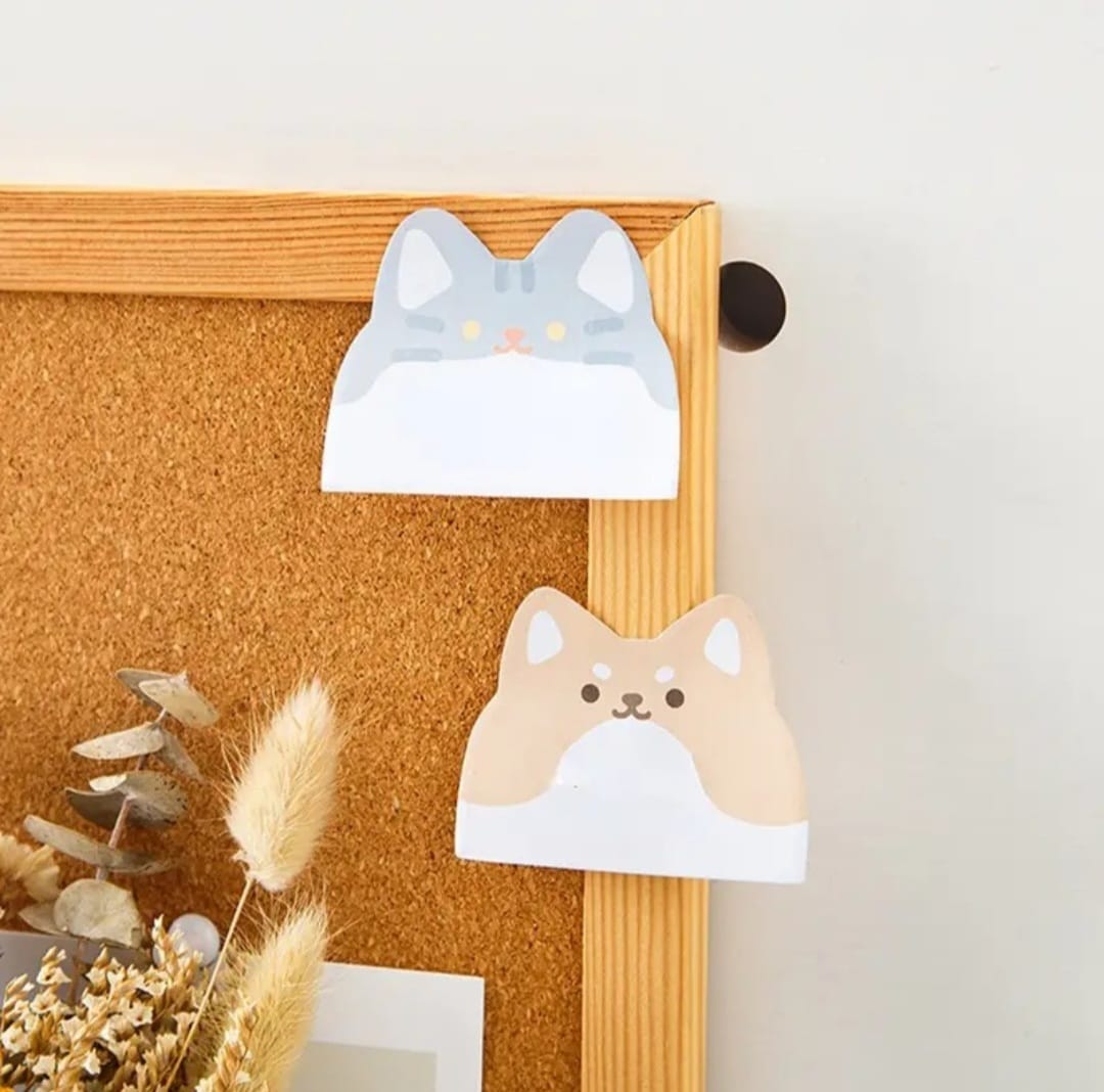Cute cat sticky note. Each pack has 3 different design.Pack of 4. Total 12 design.