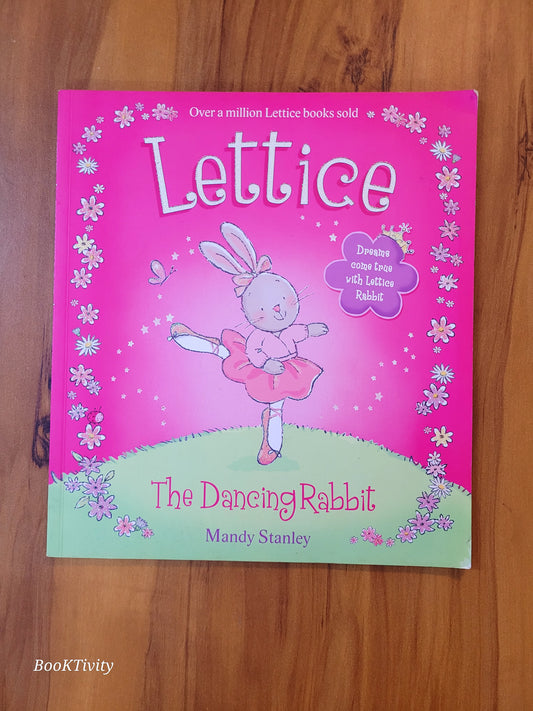 Lettuce the dancing Rabbit. Dreams come true with Lettuce Rabbit. preloved paperback big size story book coloured illustrated excellent condition