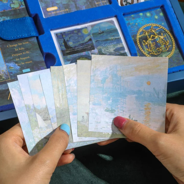 Winter lilies at midnight a beautiful journal scrapbook gift set premium ban gogh.