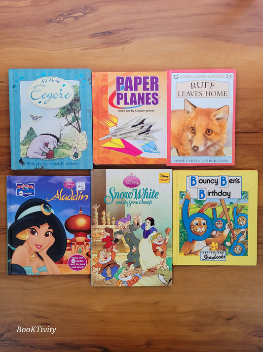 Combo of 6 hardcover all story books for small kids excellent condition