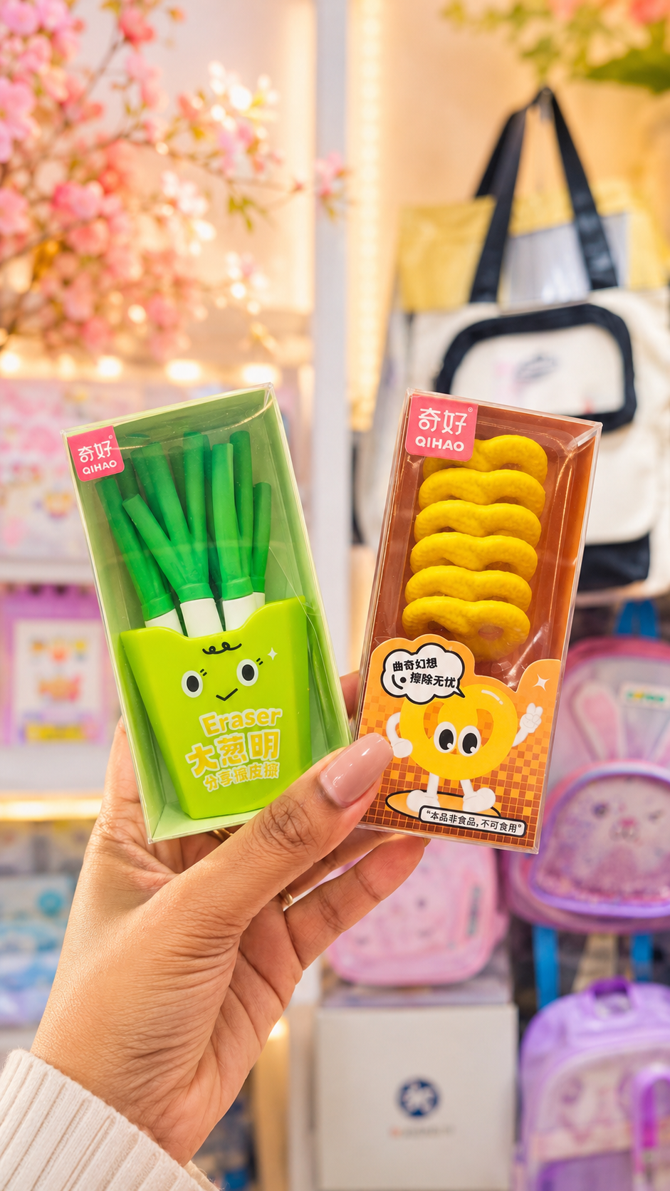 Set of 2 kawaii erasers