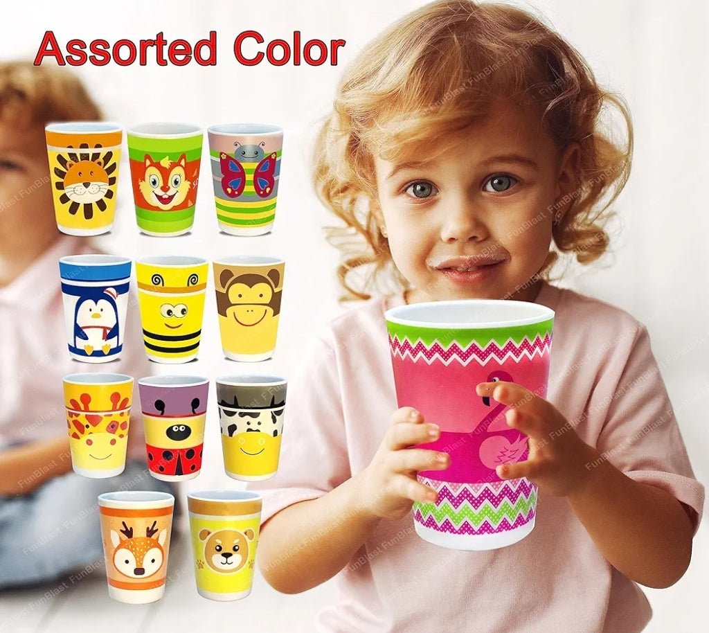 Bamboo tableware Glass for kids break resistance. 3pc.