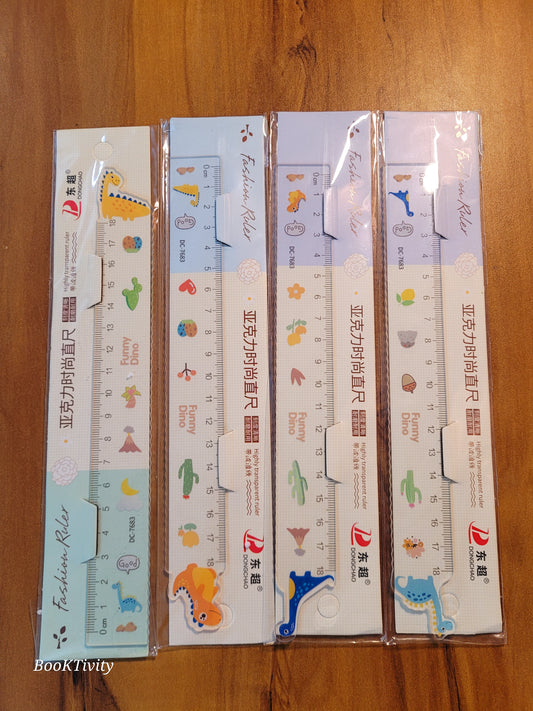 Animal ruler high quality very sturdy transparent