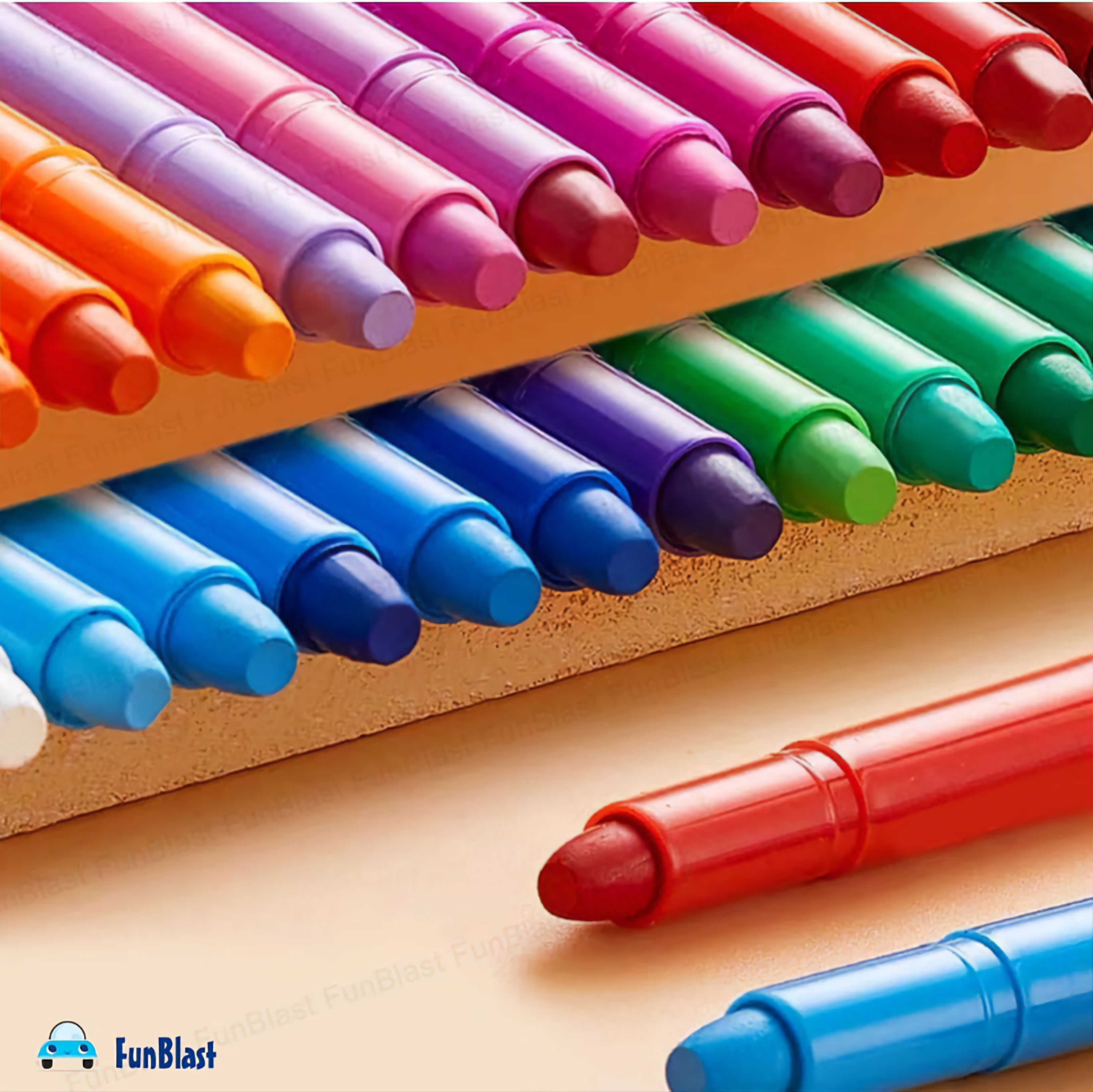 Silky twisted Crayon 24 shade box