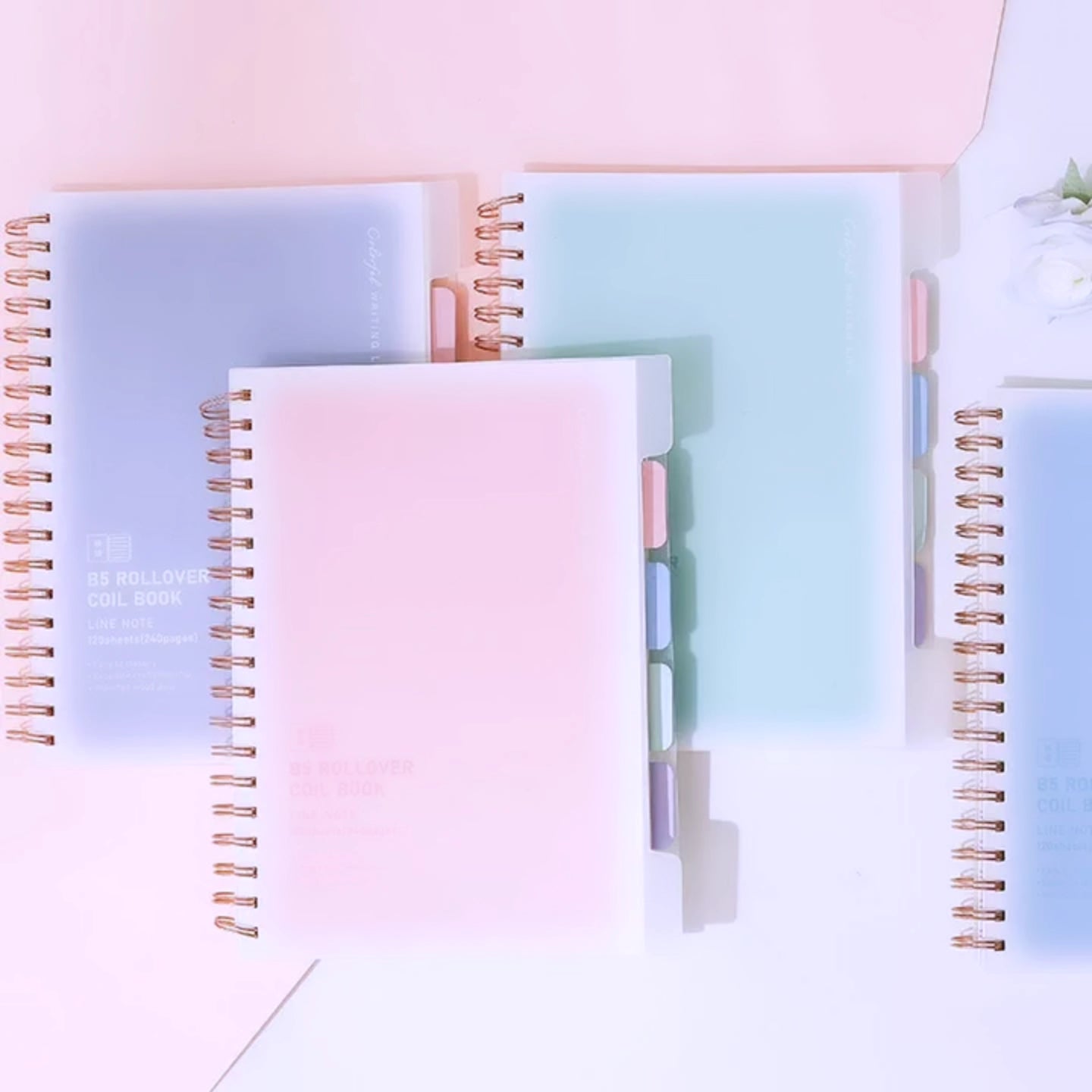 Morandi spiral Fancy notebook high quality random colour 1pc