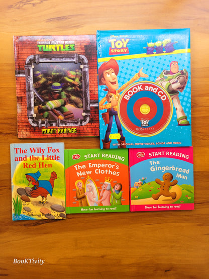 Combo of 5 hardcover all story books for small kids excellent condition