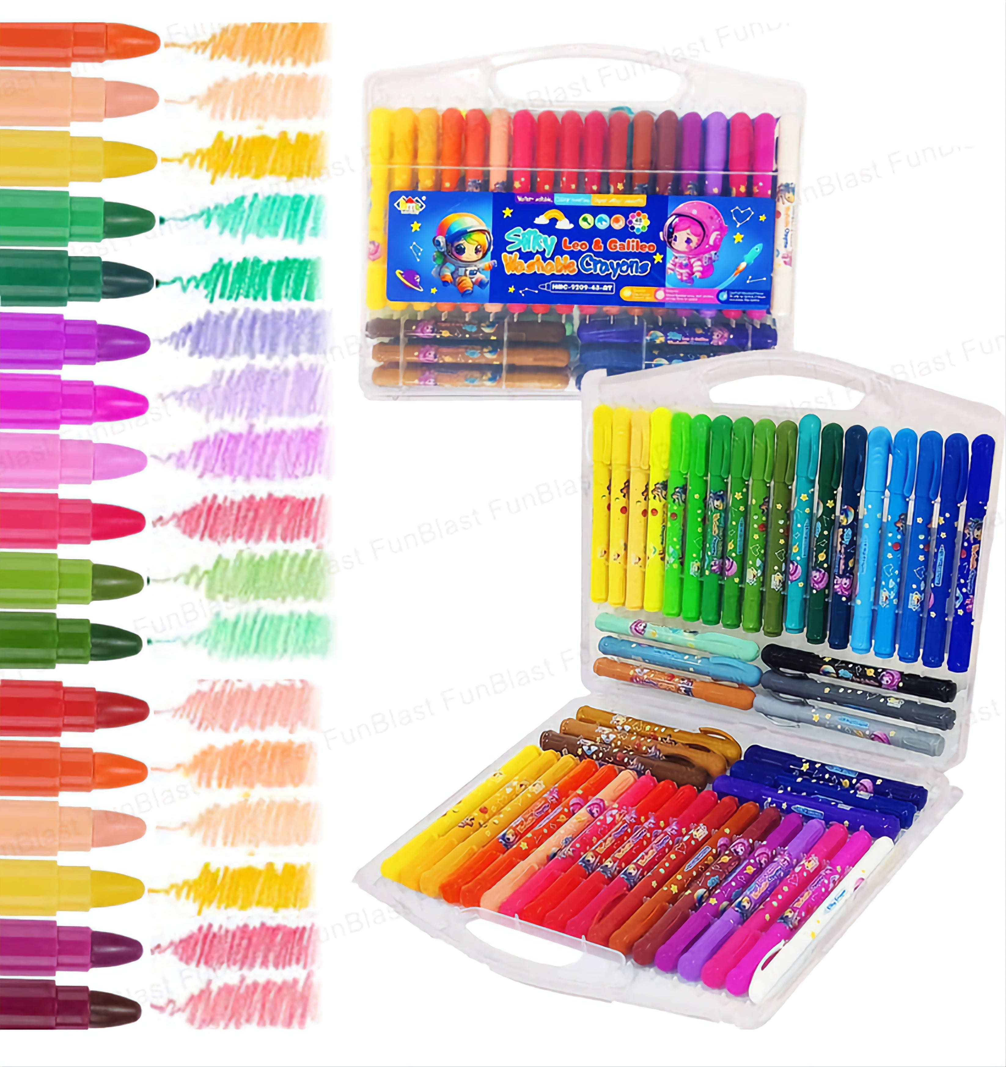 Silky twisted Crayon 24 shade box
