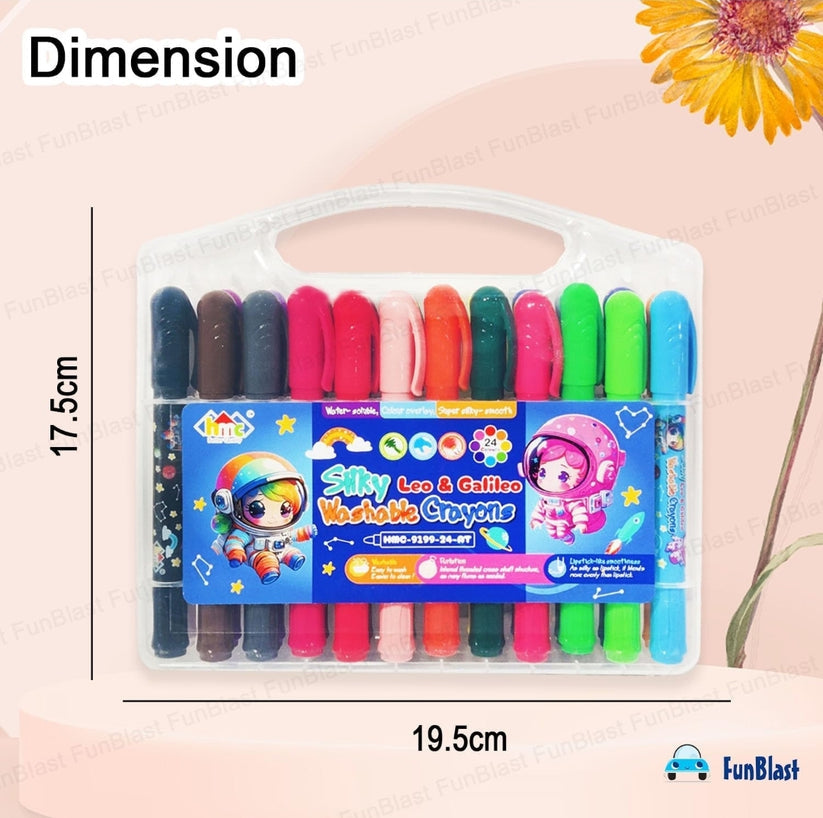 Silky twisted Crayon 24 shade box