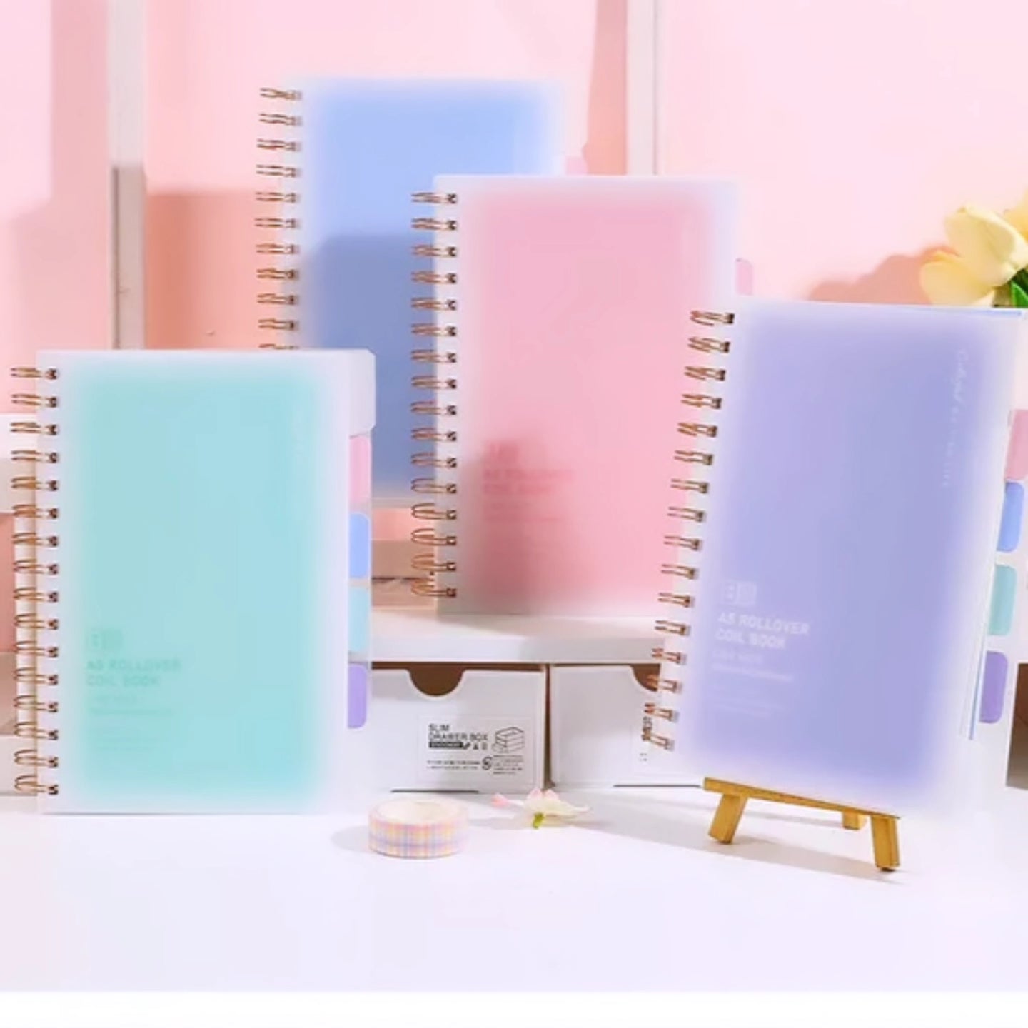 Morandi spiral Fancy notebook high quality random colour 1pc