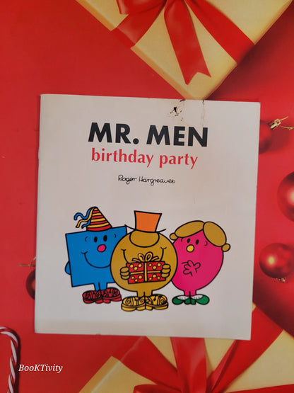 Mr Men Birthday Party Preloved Paperback Excellent Condition big size