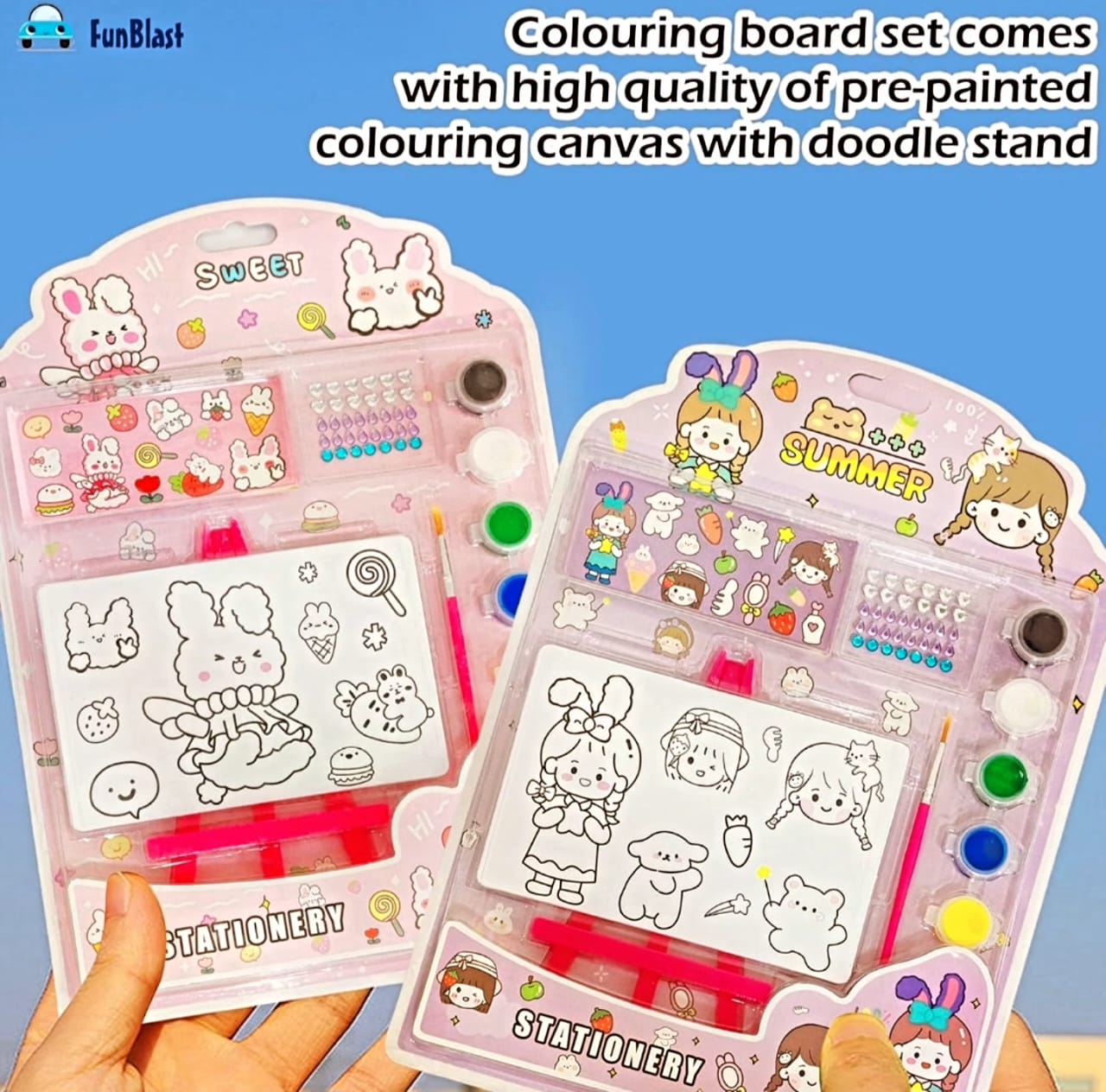 Kids drawing set. Best for gifting return gift party gift diy set. 1pc.