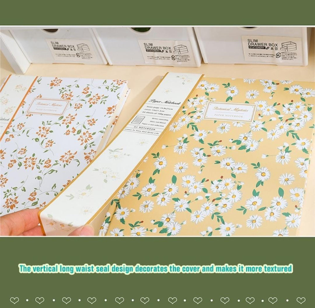 Floral notebook very high quality Ruled pages. 1pc.