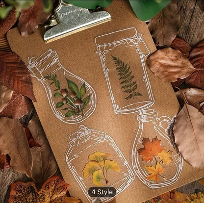 Fantasy Sticker Set with seasons for journal and crafting