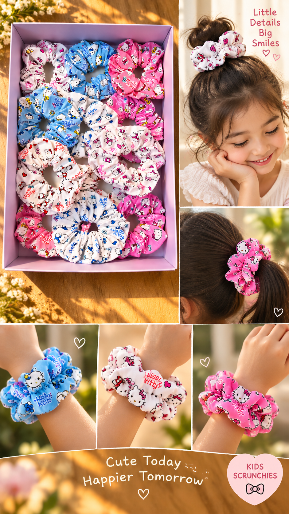 Hello Kitty Scrunchies one piece Random colour