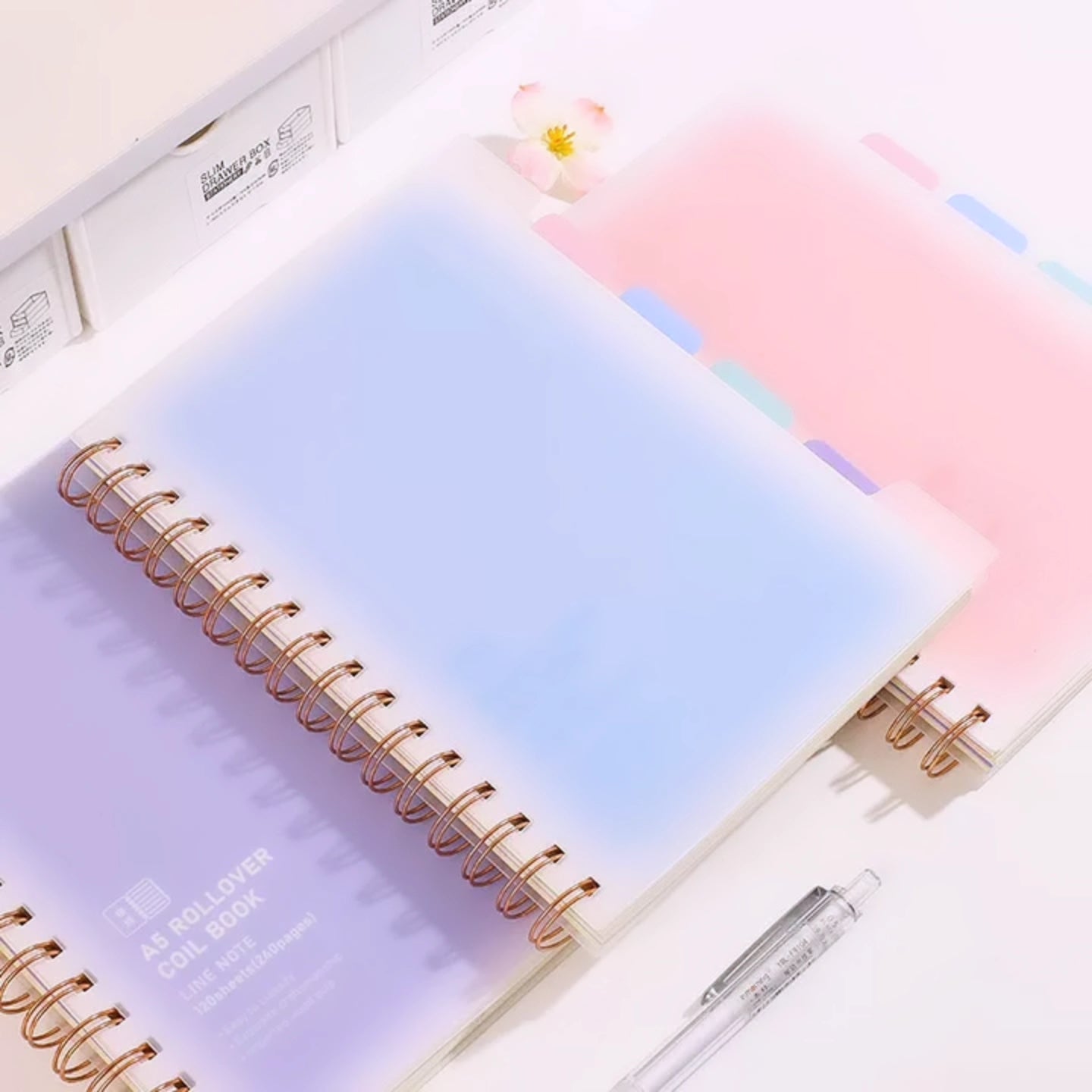 Morandi spiral Fancy notebook high quality random colour 1pc