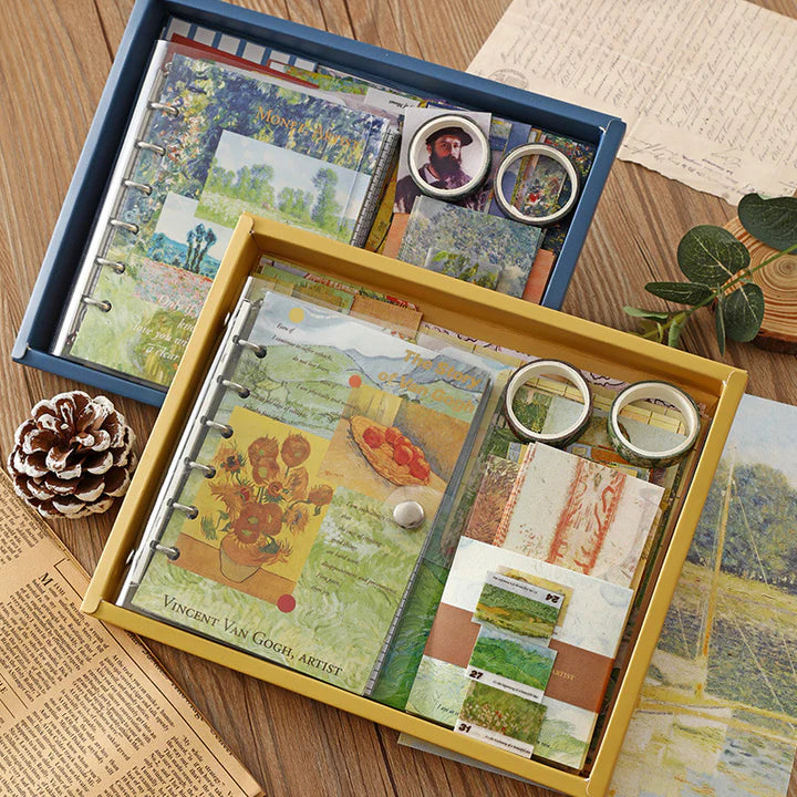 Van Gogh art journals and scrapbook gift set