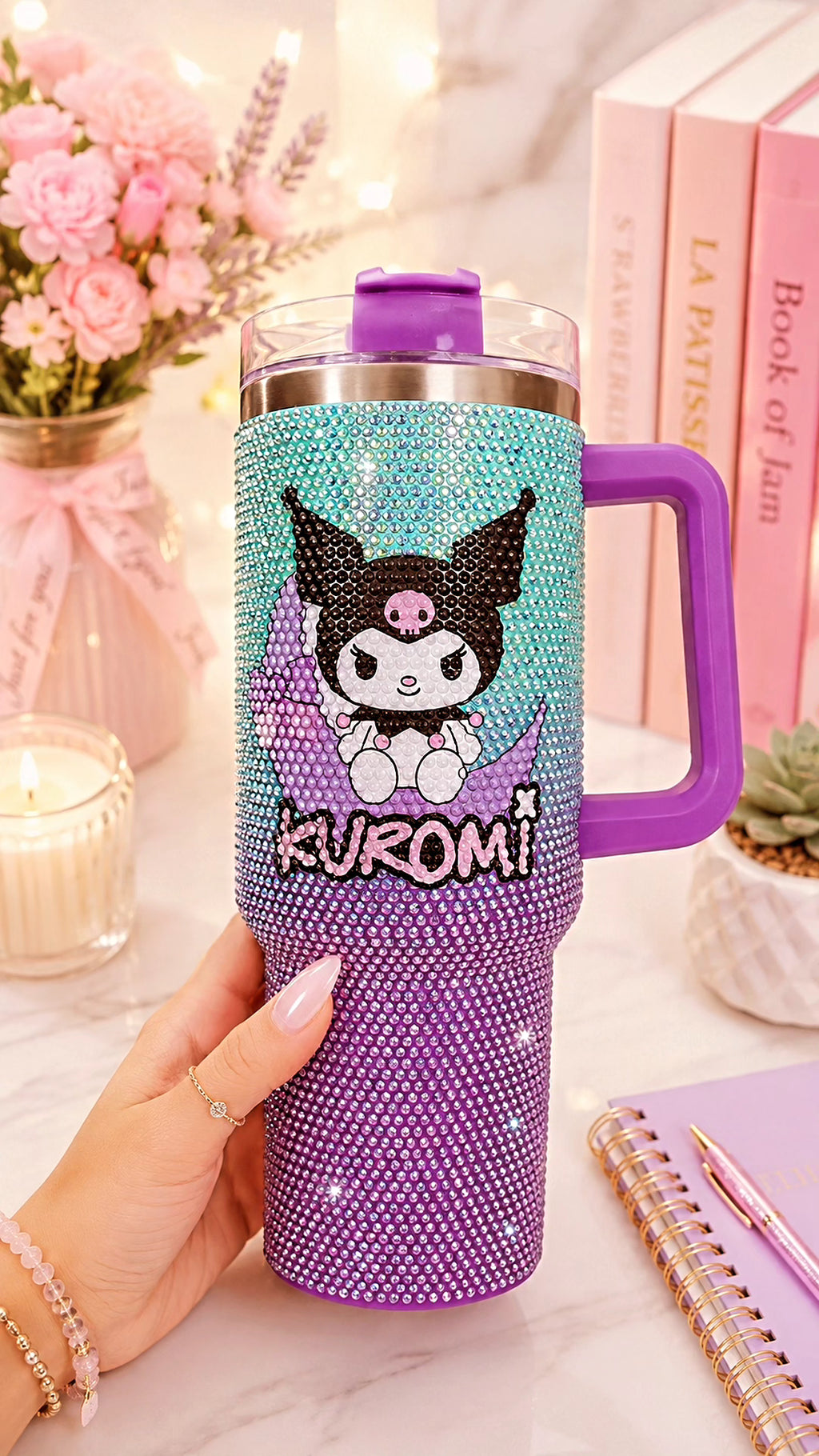 Swarovski crystal studded tumbler 1.2 ltr