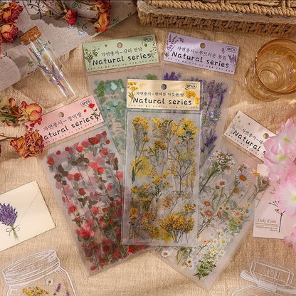 Natural Floral Stickers for journal and crafts