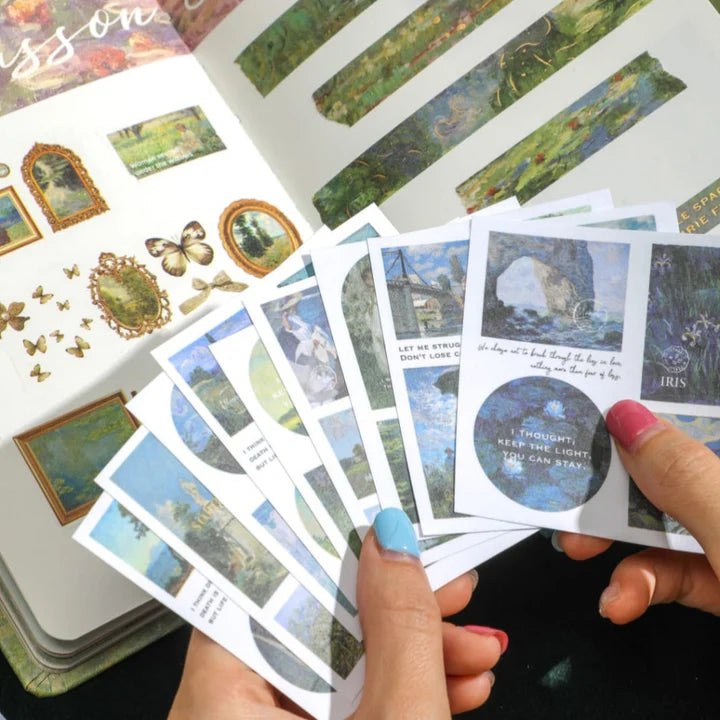 Winter lilies at midnight a beautiful journal scrapbook gift set premium ban gogh.