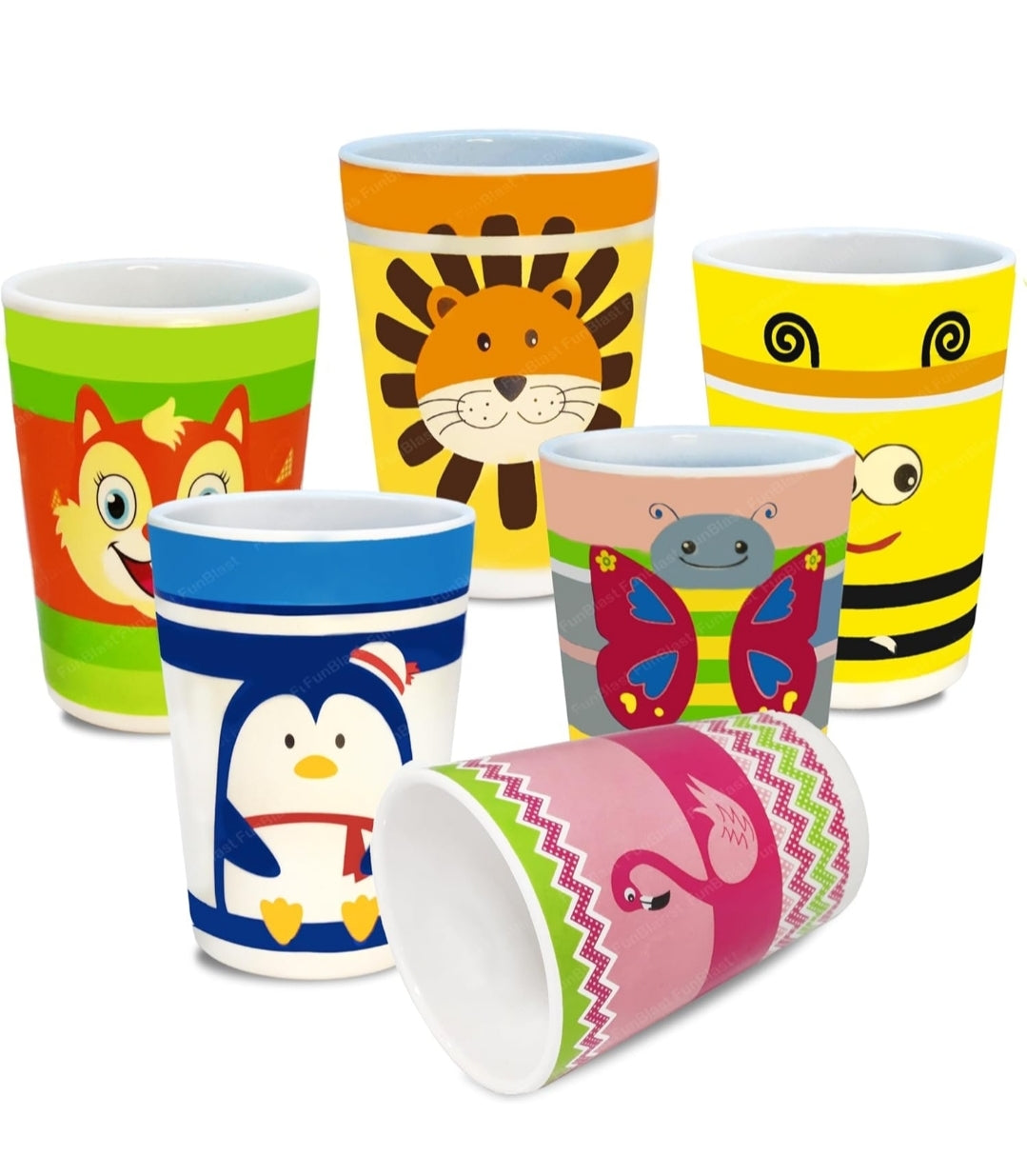 Bamboo tableware Glass for kids break resistance. 3pc.