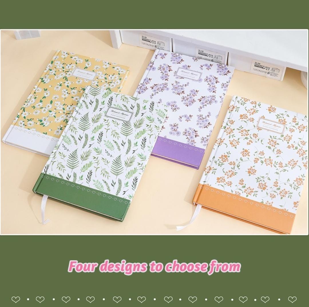 Floral notebook very high quality Ruled pages. 1pc.