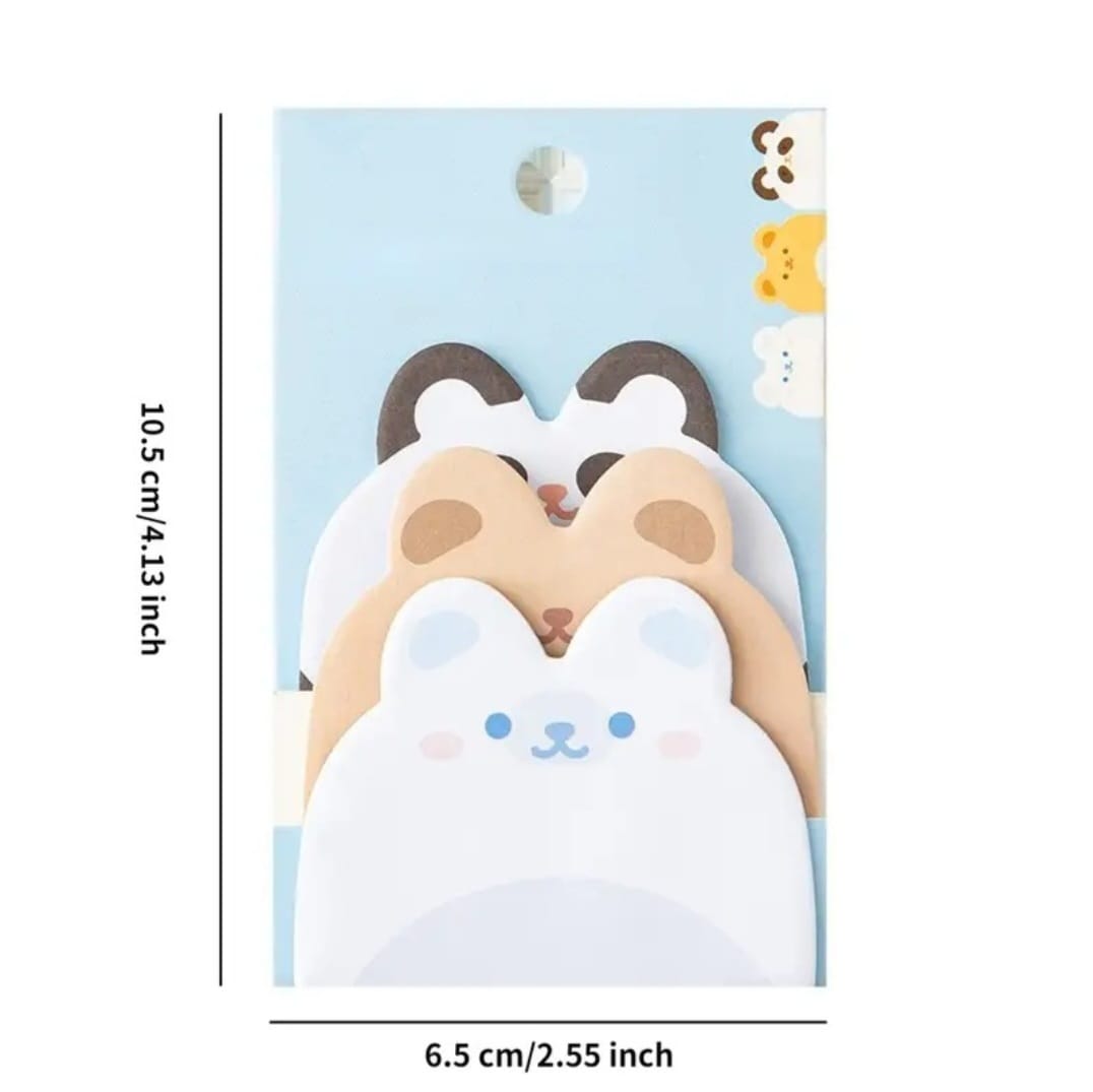 Cute cat sticky note. Each pack has 3 different design.Pack of 4. Total 12 design.