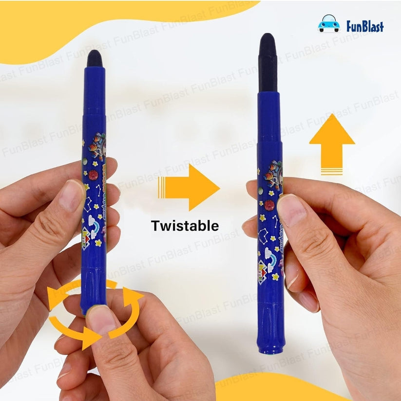 Silky twisted Crayon 24 shade box